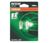 OSRAM Gabaritu halogēnās spuldzes W5W 5W ULTRA LIFE (x2) 4008321415189