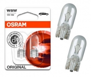 OSRAM Габаритные галогенные лампы W5W 5W ORIGINAL (x2) 4050300925684