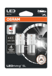 OSRAM LED лампочки (2 шт.) LEDriving SL / P21/5W / BAY15d  / RED / 4062172151740 / 21-066 :: OSRAM LED P21W