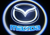 LED лазерная подсветка логотипа Mazda