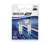 NEOLUX LED spuldzes (2gab.) C5W / Salona apgaismojums / SV8.5-8 / 0.5W / 12V / 6000K - auskti balts / NF6436CW-02B / 4052899477315 / 22-026 :: LED Diodes numura apgasimojumam