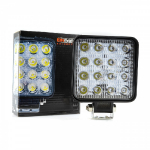 LED Darba lukturis / auto papildlukturis / EPISTAR LED diodi / 48W (16 x 3W) / 3900Lm / IP67 / 6000K - auksti balts / 5901958637865  :: LED kantainie auto darba lukturi
