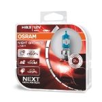 OSRAM HB3 12v / NIGHT BREAKER LASER x2gab./ Spilgtums +150% / Stara garums +150m halogēna spuldze 4062172114394 :: OSRAM NIGHT BREAKER LASER