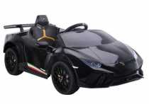 Bērnu elektriskā automašīna / elektromašīna Lamborghini Huracan / melns / 09-763 :: Bērnu elektromobiļi