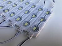 SUPERAKCIJA! LED modulis 1.5W 145 Lm / LED Modules 12V ar lēcam / 3 x SMD LED 5730 / IP67 / 75x18mm :: LED Moduļi