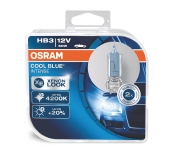 OSRAM HB3 halogēna spuldzes (2gab.) COOL BLUE INTENSE / 60W / 1700Lm / Spilgtums +20% / Krāsas temperatūra 4200K / 4008321660282 / 21-279 :: OSRAM COOL BLUE INTENSE
