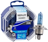 NEOLUX H4 halogēna spuldzes (2gab.) BLUE LIGHT 4008321756824 :: H4