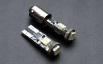 LED Gabarīti BA9S /R5W Can Bus (bez kļūdām) - 12V /  SAMSUNG LED 5050 Pastiprināts spilgtums :: LED Diodes gabarītgaismām bez kļūdām (Can Bus - No Error)