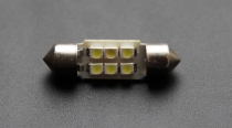LED numura zīmju apgaismojums C5W 36mm  6 LED SMD3528 12V :: LED Diodes salona apgaimojumam