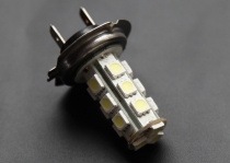 LED gaismas diožu spuldze H7 - 18 diodes 5050 :: LED lampas H un HB Tips