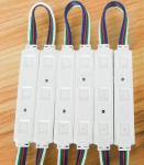 LED modulis 1.5W 145 Lm 12V ar lēcam / 3 x SMD LED 2835 / IP67 / 70x15mm 6000K / 05-600 :: LED Moduļi