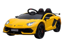Children's electric car / electrocar Lamborghini Aventador / yellow / 09-778