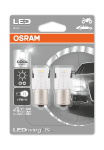 OSRAM LED spuldzes (2gab. komplekts) BA15S / P21W / 2W / 6000K /  154 lm / 4052899520837 / 21-0639 :: OSRAM LED P21W
